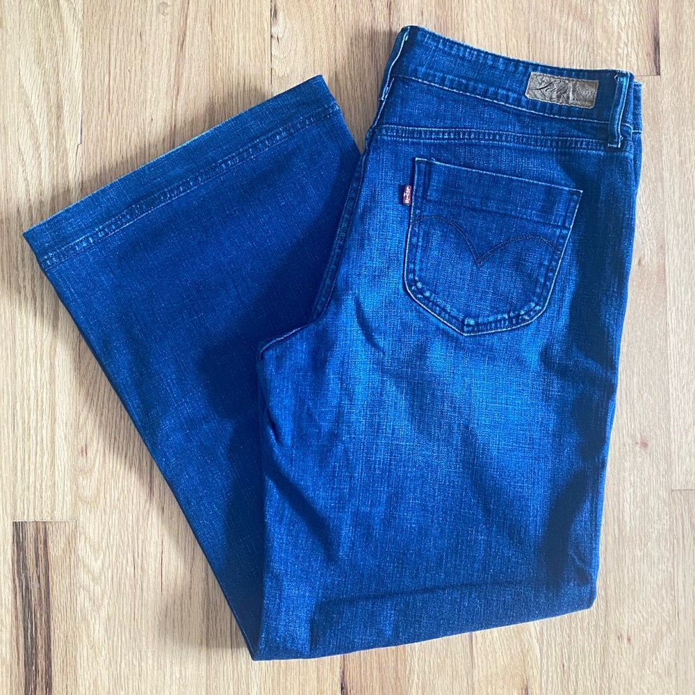 Levi's Demi Curve Classic Wide Leg Jeans 12 Short